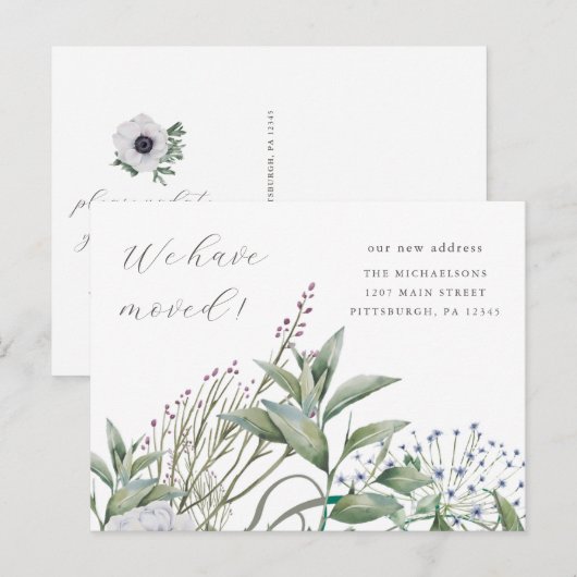 Eenvoudig Griekenland We hebben nieuw huis verplaa Briefkaart (Voorkant / Achterkant)