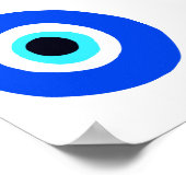 Eenvoudig Grieks oogsymbool Poster (Hoek)