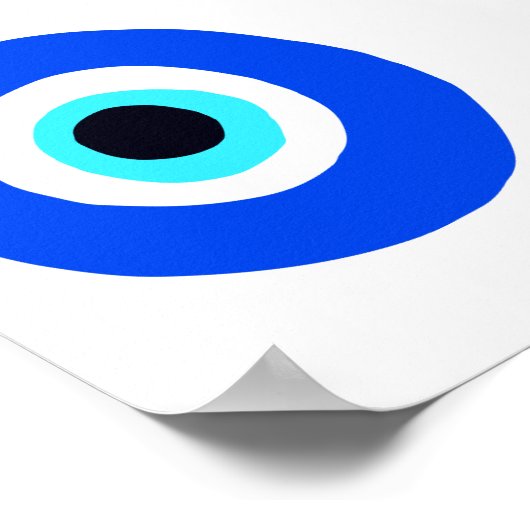 Eenvoudig Grieks oogsymbool Poster (Hoek)