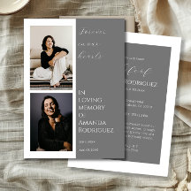 Eenvoudig grijs in liefdevolle geheugen begrafenis