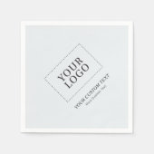 Eenvoudig grijs merk Custom Business Logo Promotio Servet (Voorkant)