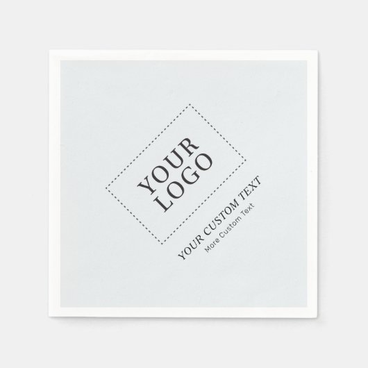 Eenvoudig grijs merk Custom Business Logo Promotio Servet (Voorkant)