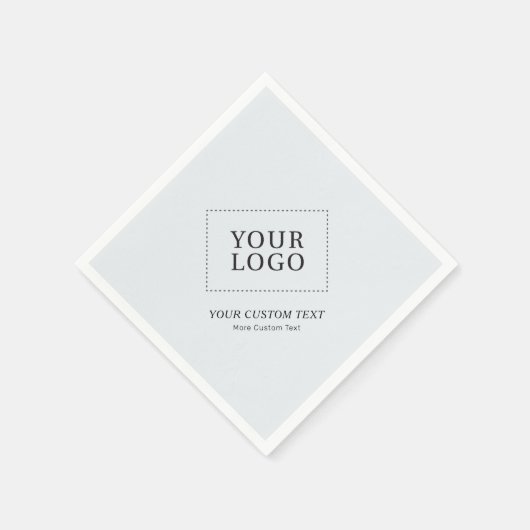 Eenvoudig grijs merk Custom Business Logo Promotio Servet (Hoek)