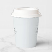 Eenvoudig grijs minimale zakelijke Logo Papieren Bekers (Rechts)