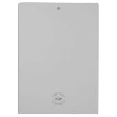 Eenvoudig grijs minimalistisch custom Logo branded Klembord (Achterkant)