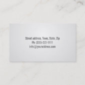 Eenvoudig grijs minimalistisch trailer Visitekaart Visitekaartje (Achterkant)