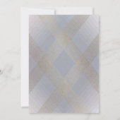 Eenvoudig grijs modern Geometric Gold Wedding Kaart (Achterkant)