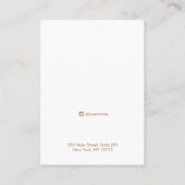 Eenvoudig, grijs, modern Ketting Bracelet Display  Visitekaartje (Achterkant)