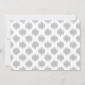 Eenvoudig grijs monogram Foto Afstuderen aankondig Aankondiging (Achterkant)