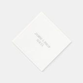 Eenvoudig grijs ontwerp - cocktail servet (Hoek)