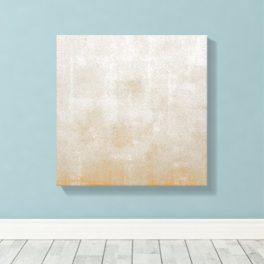 Eenvoudig grijs Oranje rustig abstract Canvas Afdruk (Insitu (Houten vloer))
