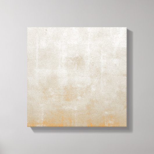Eenvoudig grijs Oranje rustig abstract Canvas Afdruk (Voorkant)