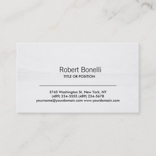 Eenvoudig grijs patroon in modern Visitekaartje (Voorkant)