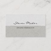 Eenvoudig grijs patroon kleurblok visitekaartje (Voorkant)