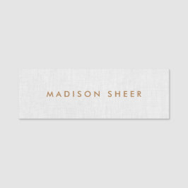 Eenvoudig grijs personeel voor leidinggevend perso naamplaatje