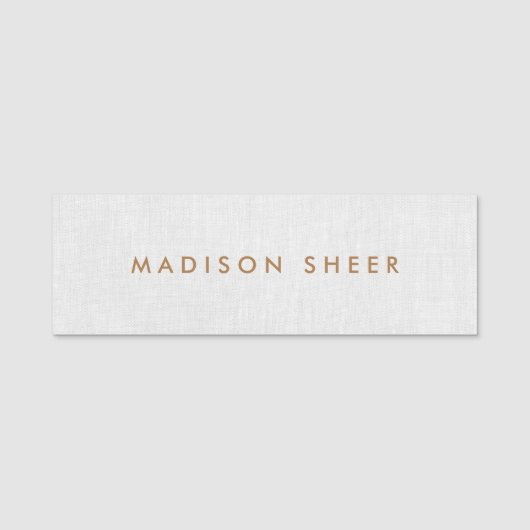 Eenvoudig grijs personeel voor leidinggevend perso naamplaatje (Voorkant)