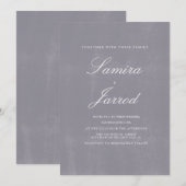 Eenvoudig grijs stonbeton, bijtend trillend kaart (Voorkant / Achterkant)