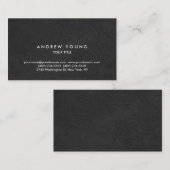 Eenvoudig, grijs, uniek visitekaartje (Voorkant / Achterkant)
