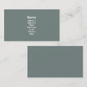 Eenvoudig grijs visitekaartje (Voorkant / Achterkant)