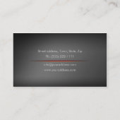 Eenvoudig grijs Visitekaartje van de Duitse taalsc (Achterkant)