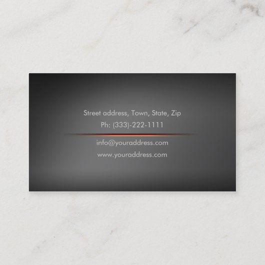 Eenvoudig grijs Visitekaartje van de Duitse taalsc (Achterkant)