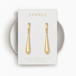 Eenvoudig grijs voeg uw Logo-oormerskaart toe Visitekaartje