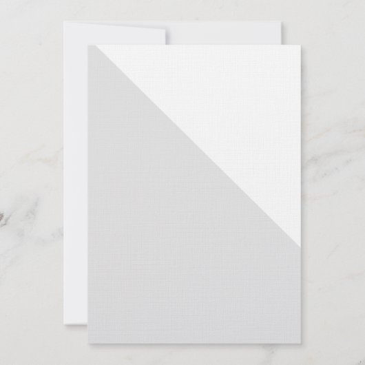 Eenvoudig Grijs Wit Goud Moderne Doop Kaart (Achterkant)