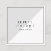 Eenvoudig grijs wit Mode Kleding Chic Price Label (Voorkant)