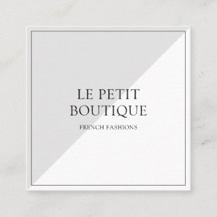 Eenvoudig grijs wit Mode Kleding Chic Price Label