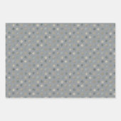Eenvoudig grijs & zilveren polka stippen modern &  inpakpapier vel (Voorkant 2)