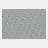Eenvoudig grijs & zilveren polka stippen modern &  inpakpapier vel (Voorkant)