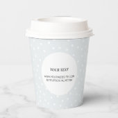 Eenvoudig Grijze minimumaankooppapier voor zakelij Papieren Bekers (Achterkant)