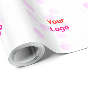 Eenvoudig groen aquarel abstract logo tekst min cadeaupapier