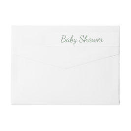 Eenvoudig groen Baby shower