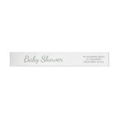 Eenvoudig groen Baby shower (Individueel)