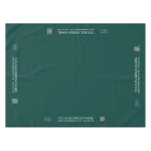 Eenvoudig groen bedrijf Logo Craft Show markt Tafelkleed (Voorkant (Horizontaal))