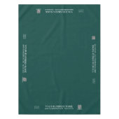 Eenvoudig groen bedrijf Logo Craft Show markt Tafelkleed (Voorkant)