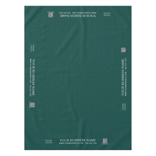 Eenvoudig groen bedrijf Logo Craft Show markt Tafelkleed (Voorkant)