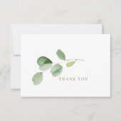 Eenvoudig groen Begrafenis Dank u II Bedankkaart (Voorkant)