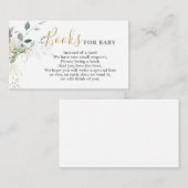 Eenvoudig groen Boeken voor Baby Kaart (Voorkant / Achterkant)