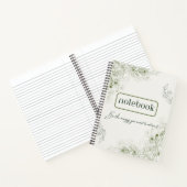 Eenvoudig groen botanisch notitieboek (Binnen)