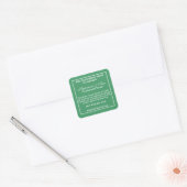 Eenvoudig groen en wit zeep cosmetica label (Envelop)