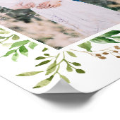 Eenvoudig groen | Foto toevoegen Poster (Hoek)