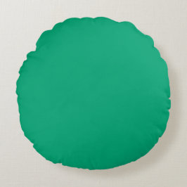 eenvoudig groen geschulpte ronde sticker of label rond kussen