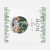 Eenvoudig groen houden van je mam Grootmafoto Fleece Deken (Voorkant (Horizontaal))