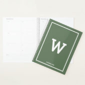 Eenvoudig Groen Initiaal Maandelijks Planner (Display)