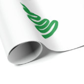 Eenvoudig groen kerstboomcadeautje cadeaupapier (Rol Hoek)