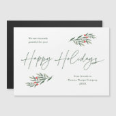 Eenvoudig groen laat visitekaartjes achter (Voorkant / Achterkant)