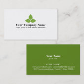 Eenvoudig groen Logo Visitekaartje (Voorkant / Achterkant)