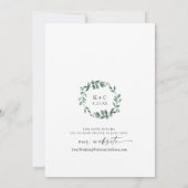 Eenvoudig groen-minimalistisch olievlek kaart (Achterkant)